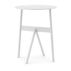 Mesa auxiliar Stock Table Ø37 cm H:46 cm, White