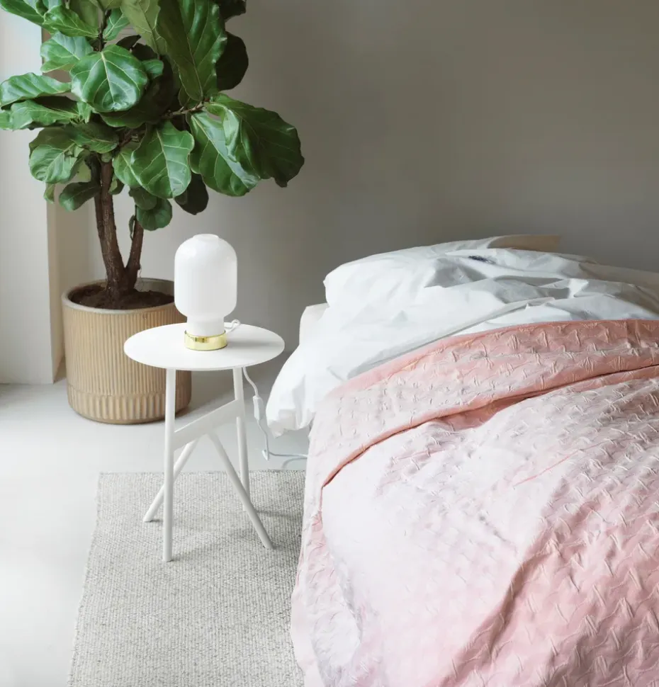 Mesa auxiliar Stock Table Ø37 cm H:46 cm, White