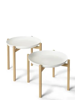 Mesa auxiliar Tablo Table Set, High white
