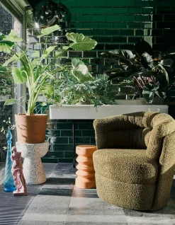 Mesa auxiliar Terrazzo Ø35 cm, Terrazo multicolor