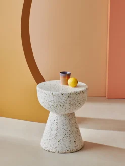 Mesa auxiliar Terrazzo Ø35 cm, Terrazo multicolor