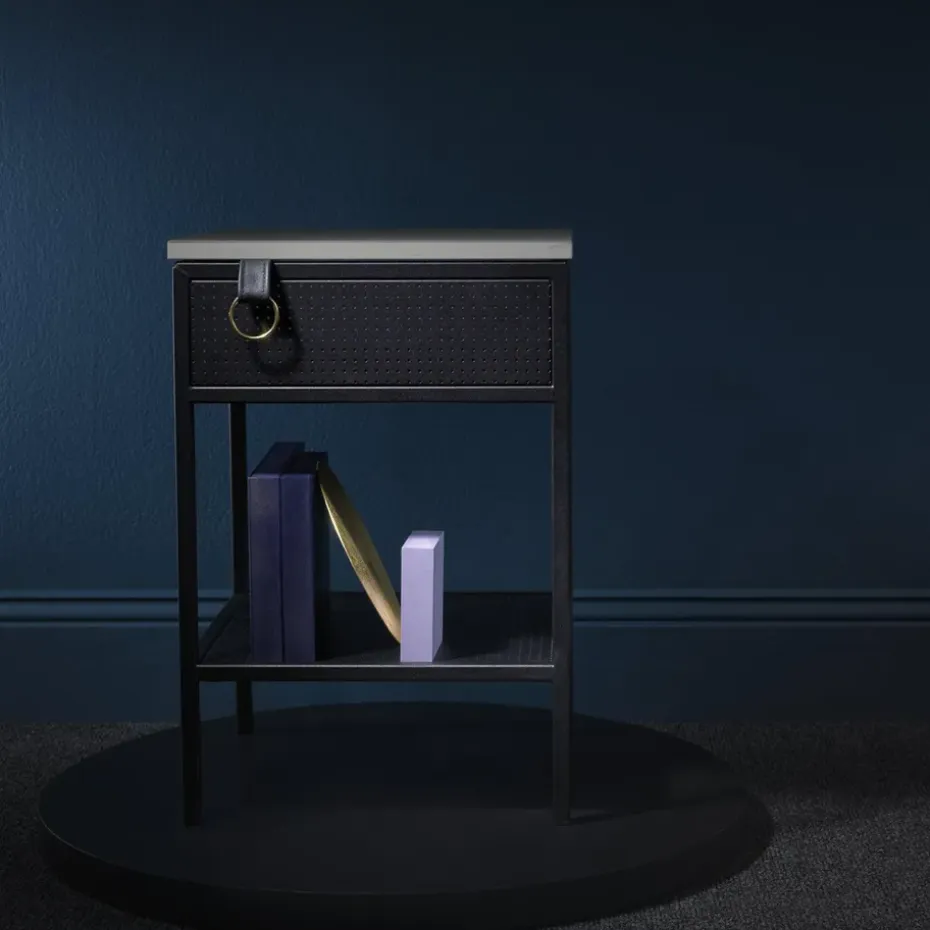 Mesa auxiliar Tracy, para lado izquierda, Negro