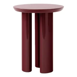 Mesa auxiliar Tung JA3, burgundy red