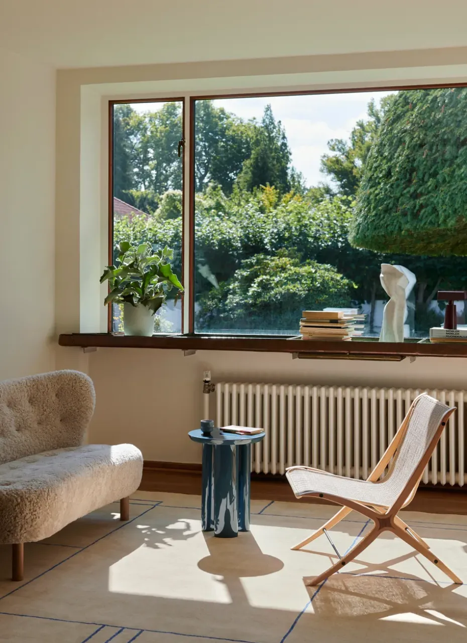 Mesa auxiliar Tung JA3, Steel blue