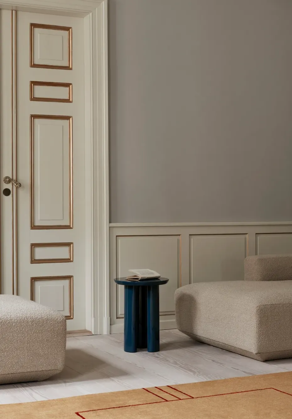 Mesa auxiliar Tung JA3, Steel blue