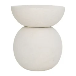 Mesa auxiliar Umi Ø37x44 cm, Off white