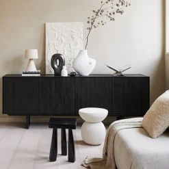 Mesa auxiliar Umi Ø37x44 cm, Off white