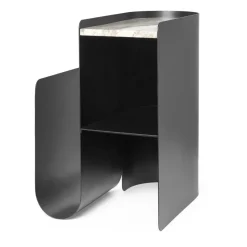 Mesa auxiliar Vault 40,2x33,4x50 cm, Black
