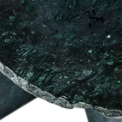 Mesa auxiliar Verde Ø40 cm, Mármol verde