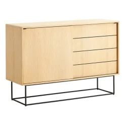 Mesa auxiliar Virka, alto 120 cm, Roble