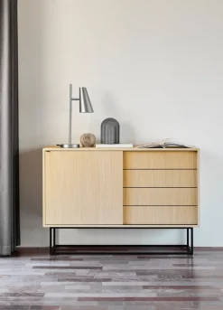 Mesa auxiliar Virka, alto 120 cm, Roble