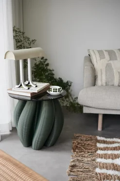 Mesa auxiliar Water lily Ø50 cm, Olive