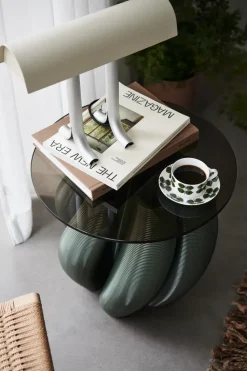 Mesa auxiliar Water lily Ø50 cm, Olive