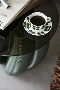 Mesa auxiliar Water lily Ø50 cm, Olive