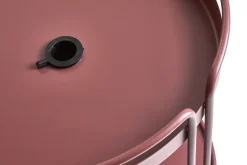 Mesa auxiliar y base para sombrilla Shady, Zin red