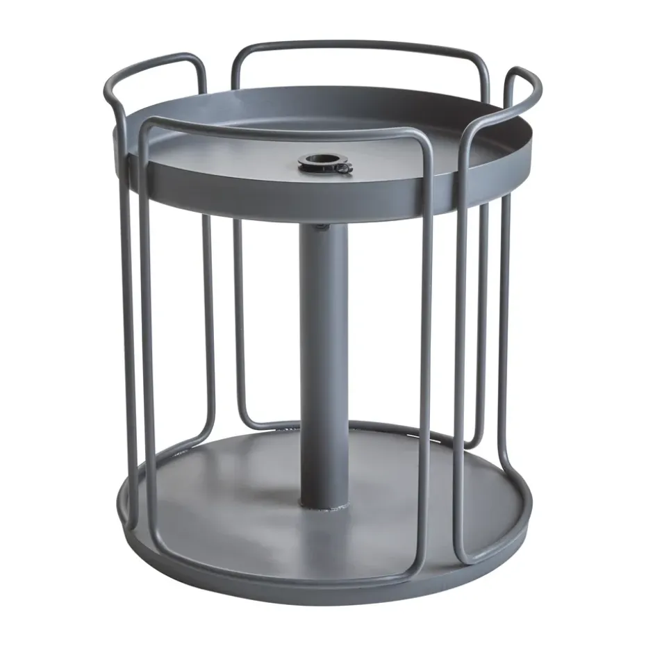 Mesa auxiliar y base para sombrilla Shady, Anthracite