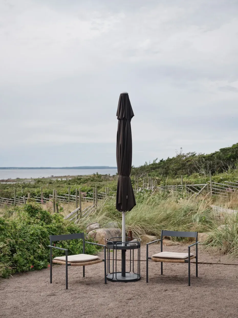 Mesa auxiliar y base para sombrilla Shady, Anthracite