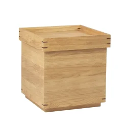 Mesa bandeja Japanese 44x44 cm, Dark oak, small