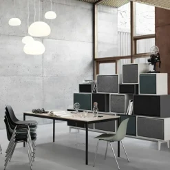 Mesa Base, Black, canto de plywood, 140x80cm