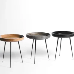 Mesa Bowl medium, mango natur, base negra