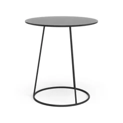 Mesa Breeze tablero liso Ø46 cm, negro