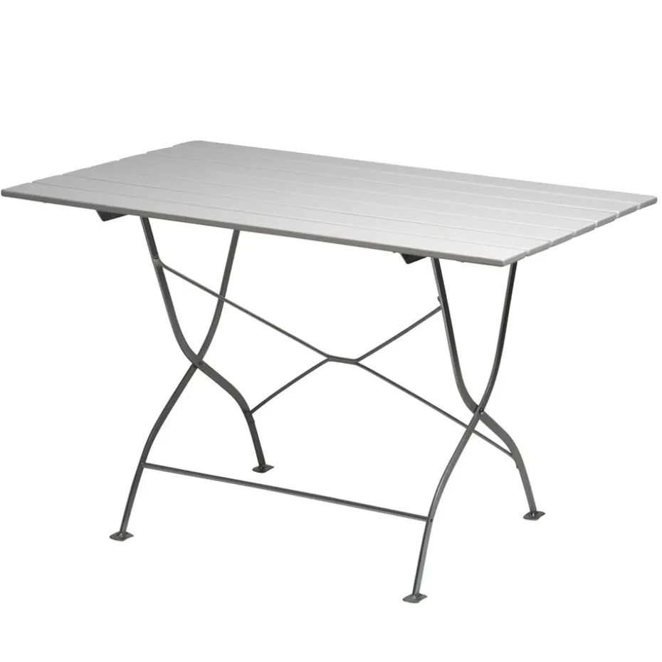 Mesa Bryggeri, Roble lacado blanco-galvanizado en caliente