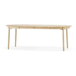 Mesa Carl abedul, Aceitado natural, 2 tableros de extensión