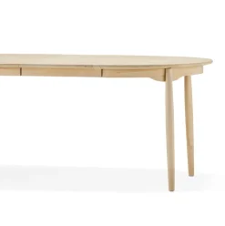 Mesa Carl abedul, Aceitado natural, 2 tableros de extensión