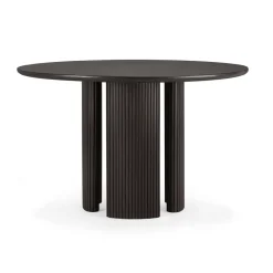 Mesa comedor Roller Max, Caoba teñida en marrón oscuro