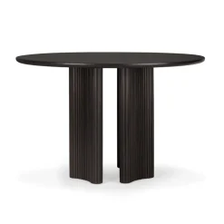 Mesa comedor Roller Max, Caoba teñida en marrón oscuro