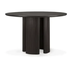Mesa comedor Roller Max, Caoba teñida en marrón oscuro