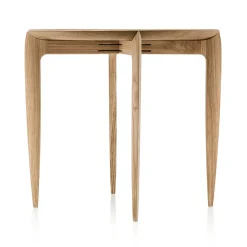 Mesa con bandeja Foldable Ø 45 cm, Roble