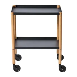 Mesa Connect, Roble aceitado, metal negro