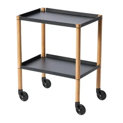 Mesa Connect, Roble aceitado, metal negro