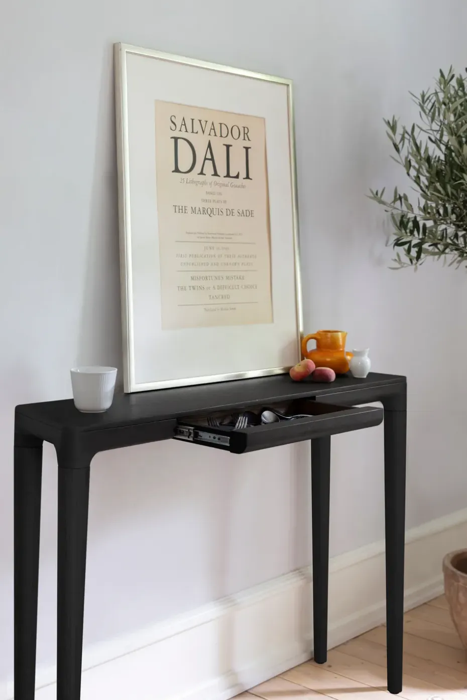 Mesa consola Heart'n'Soul 110 cm, Black oak