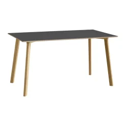 Mesa CPH210 Deux 2.0, 75×140 cm, Stone grey-roble lacado