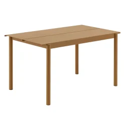 Mesa de acero Linear steel table 140 cm, Burnt orange