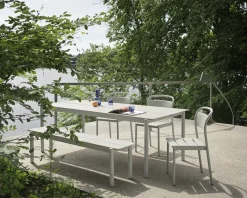 Mesa de acero Linear steel table 200 cm, Grey