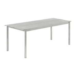 Mesa de acero Linear steel table 200 cm, Warm galvanized steel