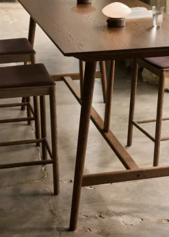 Mesa de bar In Between SK26 Counter Table 190x80x95 cm, Roble ahumado