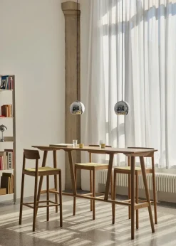 Mesa de bar In Between SK27 Bar Table 190x50x105 cm, Roble lacado