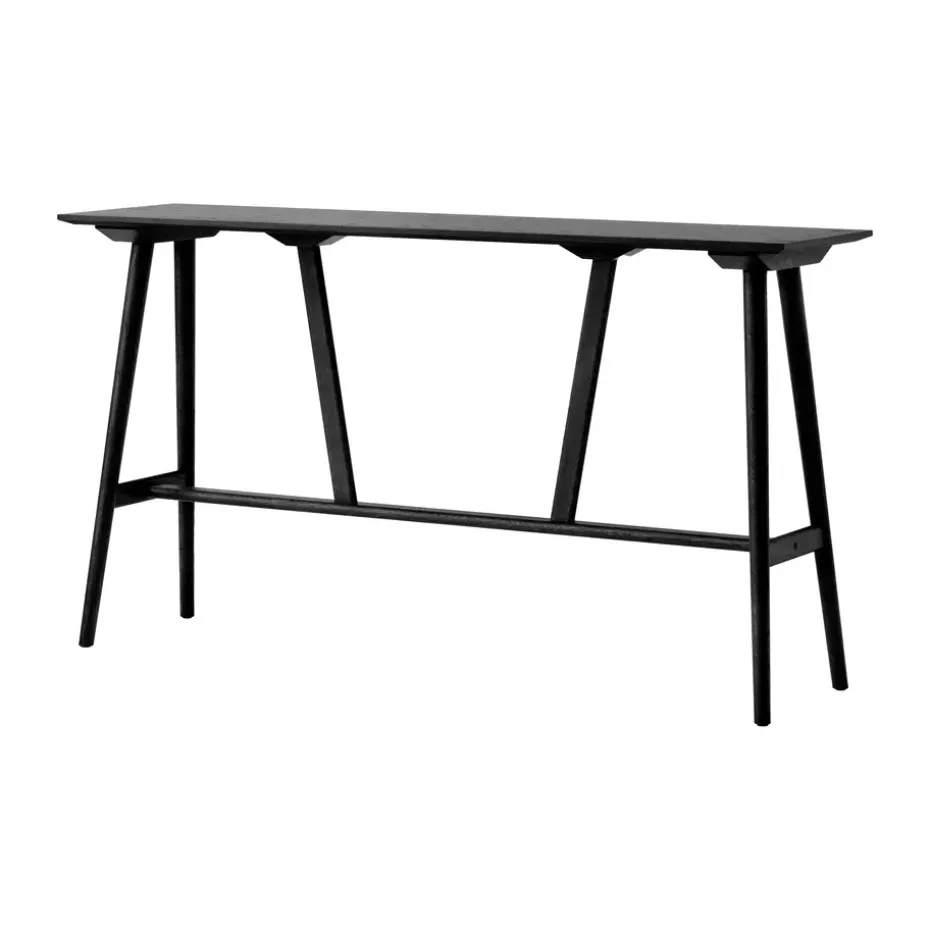 Mesa de bar In Between SK27 Bar Table 190x50x105 cm, Roble lacado negro
