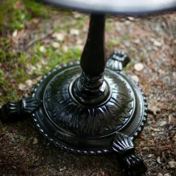 Mesa de café Classic, Mármol blanco, soporte negro