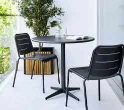 Mesa de café Drop Ø80 cm, Lava grey-lava grey