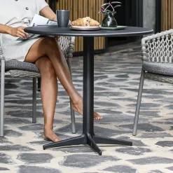 Mesa de café Drop Ø80 cm, Lava grey-lava grey