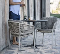 Mesa de café Drop Ø80 cm, Lava grey-lava grey