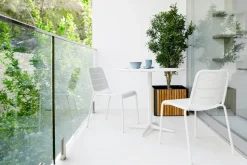 Mesa de café Drop Ø60 cm, White-white