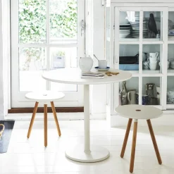 Mesa de café Go Ø80 cm, Lava grey-white