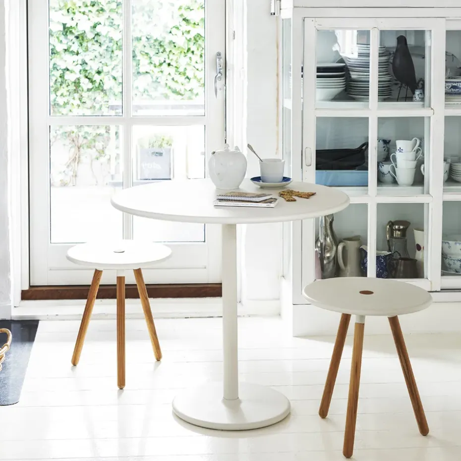 Mesa de café Go Ø80 cm, Lava grey-lava grey