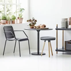 Mesa de café Go Ø80 cm, White-white